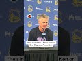 Warriors coach Steve Kerr with a ton of praise for Shai Gilgeous-Alexander’s scoring talents.