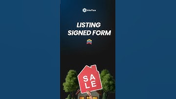 Follow Up Boss Listing Signed Form #followupboss #fub