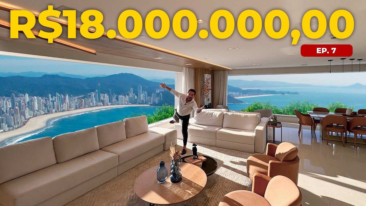 MEGA MANSÃO SUSPENSA EM UM ARRANHA-CÉU SUPER LUXUOSO FRENTE MAR EM BALNEÁRIO CAMBORIÚ