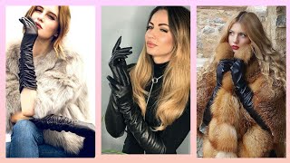 Affordable And Glamorous Leather Long Gloves Summer Wearwinter Wear London Fashion