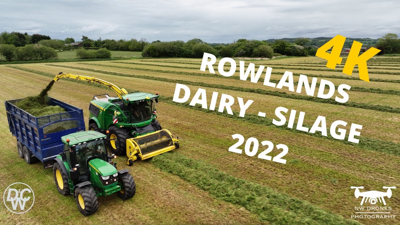4K 2ND CUT SILAGE D&C WRENNALLS ROWLANDS DAIRY 2022 YouTube