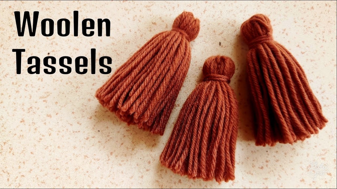 How To Make Woolen Tassels - YouTube