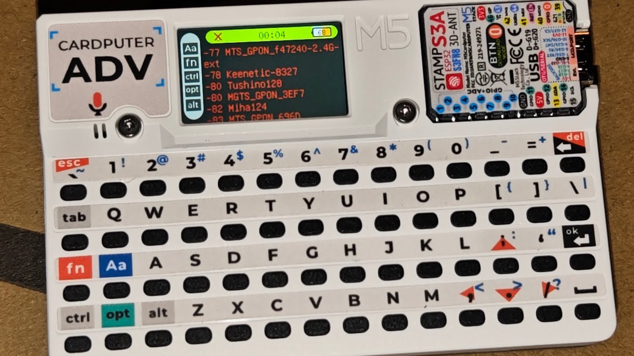 Распаковка M5 stack cardputer 