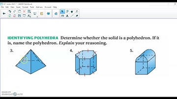 honors geometry:  solids vocabulary