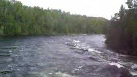 Nipigon River below Cameron Falls dam