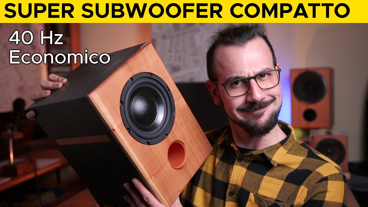 Ho fatto un SUBWOOFER ECONOMICO e compatto che scende a 40 Hz, FAI DA