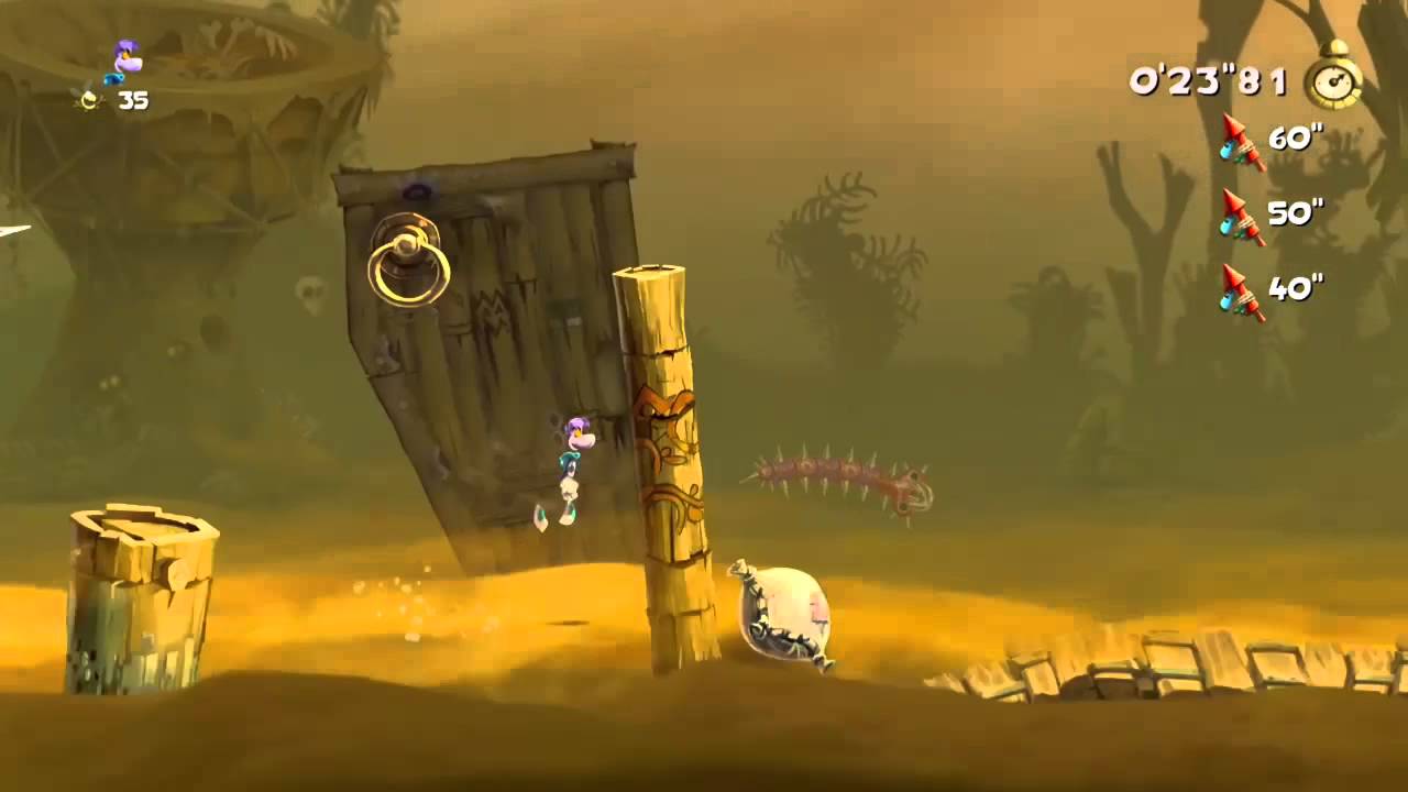 Rayman Legends Invaded - How to Top 100 - YouTube