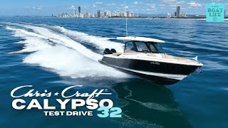 Chris Craft Calypso 32 Sea Trial: See How This All-Season Boat Handles!