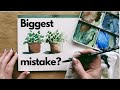 Biggest mistake I see beginner watercolor artists make, and how to fix it