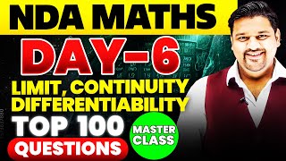 NDA Maths: Limit Continuity & Differentiability Questions 🤩 NDA 2025 Maths LCD Questions! ✔️