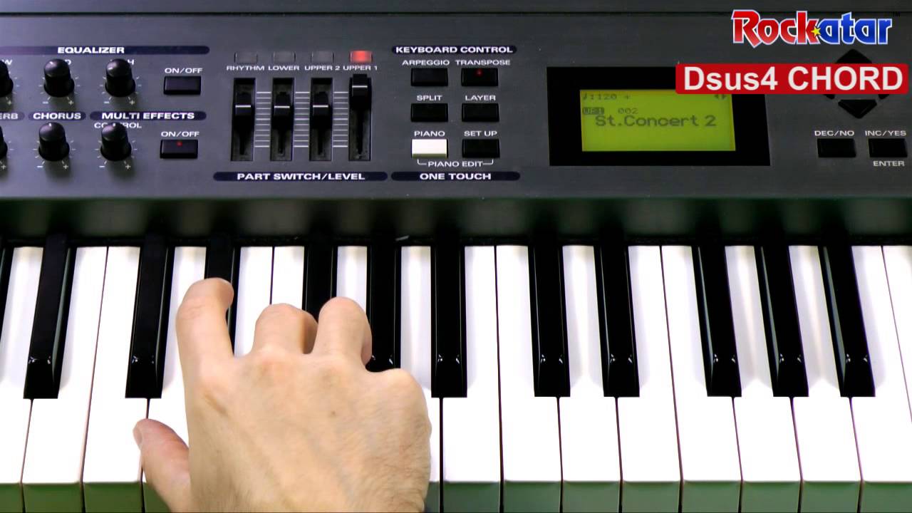 Dsus4 Chord On Keyboard Youtube