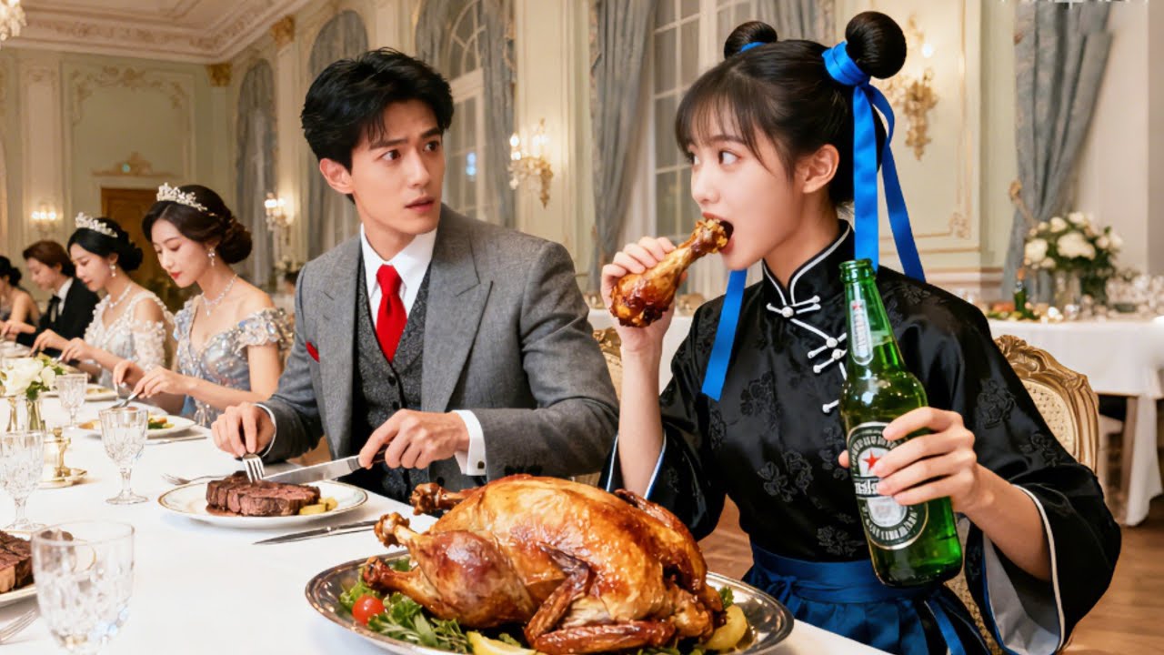 พนักงานทุกคนแต่งหรูพบ CEO มีแค่สาวทำความสะอาดซ่อนใต้โต๊ะ กินขนม! CEO ใจละลาย!#drama