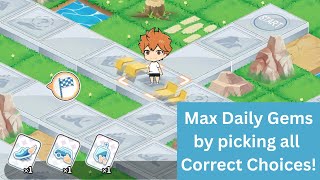 Max Gems by picking all Correct Choices in Daily Exercise! - HAIKYU! FLY HIGH