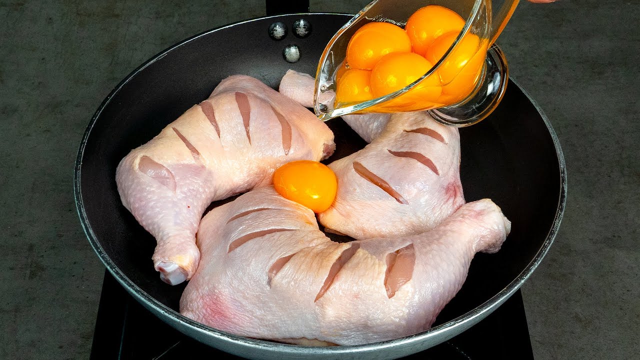 Куриные окорочка на сковороде, по старому немецкому рецепту!