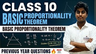 Class-10th BPT theorem & PYQ's