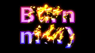 AE Burning dissolve fx / transition demo #ae #aftereffects #vfx