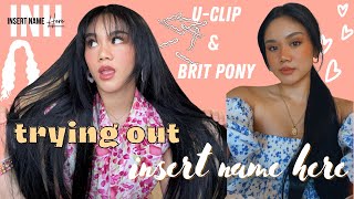 Famous trying insert name here (INH) | how to apply: u-clip 22 inch & brit pony Wealth