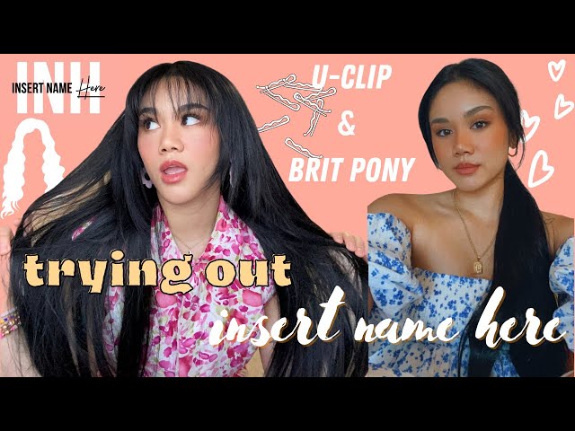 Insert name here hair: 22 in U-Clip Insert Name Here 22” U-clip hair extensions - jet black main image 4