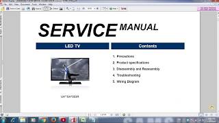 How to free download service manual of TV, LCD, LED.