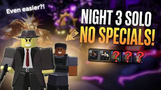 How to SOLO Night 3 Hard Mode in 3 Minutes (No Special Towers) | Roblox TDS Solar Requiem