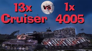 WOT Blitz 13x Cruiser II vs FV 4005 \\ Can Tier 1 Kill Tier 10?