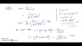 Inverse Laplace Transform of Function Having Complex or Imaginary Poles