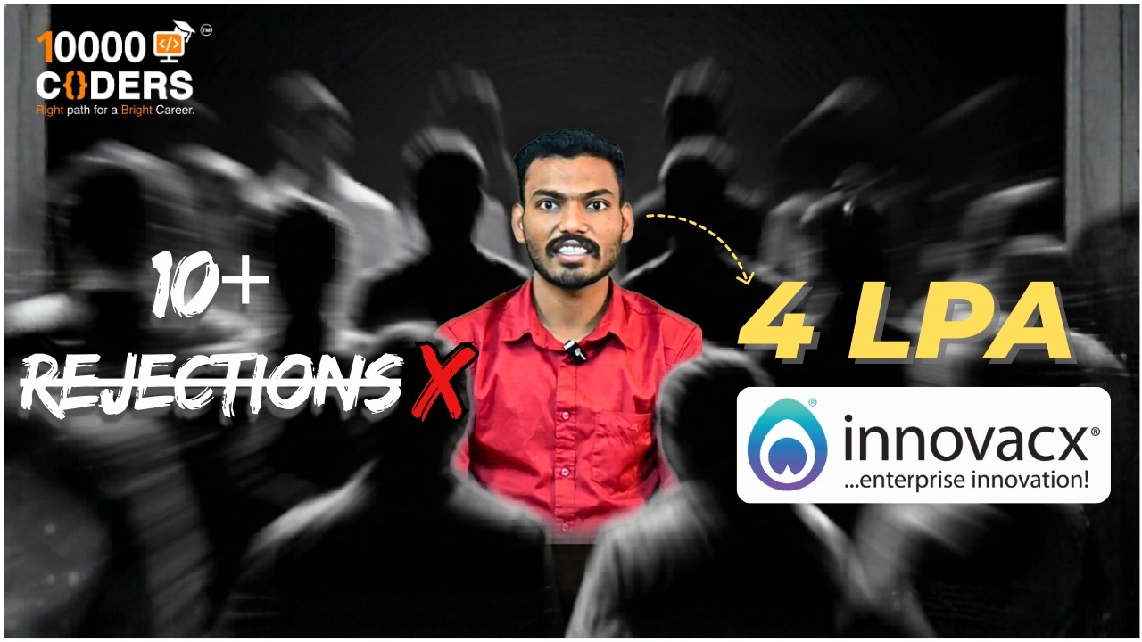 From Rejection to Success: Sai Chandu's 4.1 LPA Job Journey with 10000 Coders!