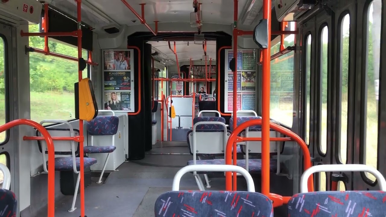 Jízda šalinou KT8D5R.N2 na lince 8 směr Líšeň Mifkova