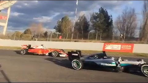 F1 2016 Barcelona Test 2 - Sebastian Vettel vs Nico Rosberg