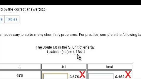 Calorie-to-joule Conversion