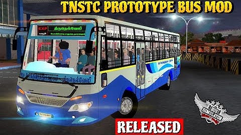 💥🎀🔥 TNSTC PROTOTYPE BUS MOD FOR BUSSID || Bus simulator indonesia mod review || BUSSID v3.7.1