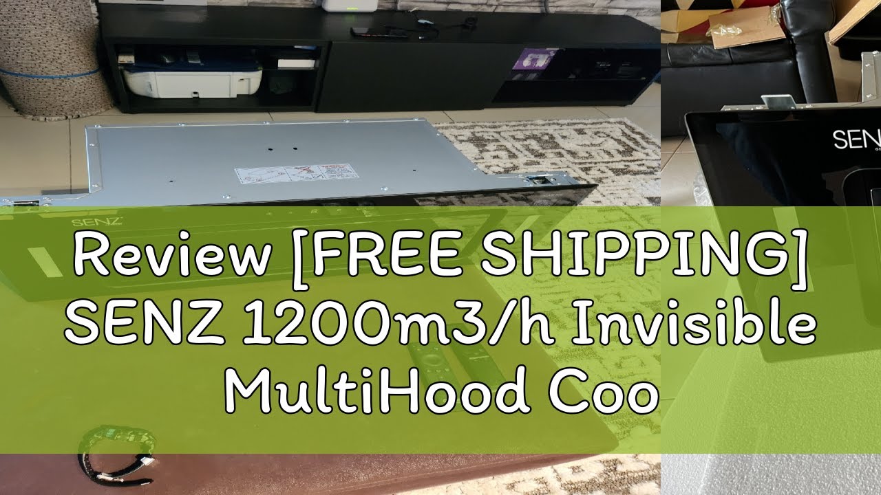 Review [FREE SHIPPING] SENZ 1200m3/h Invisible MultiHood Cooker Hood - Mystery Black SZ-CH1288RC SZ
