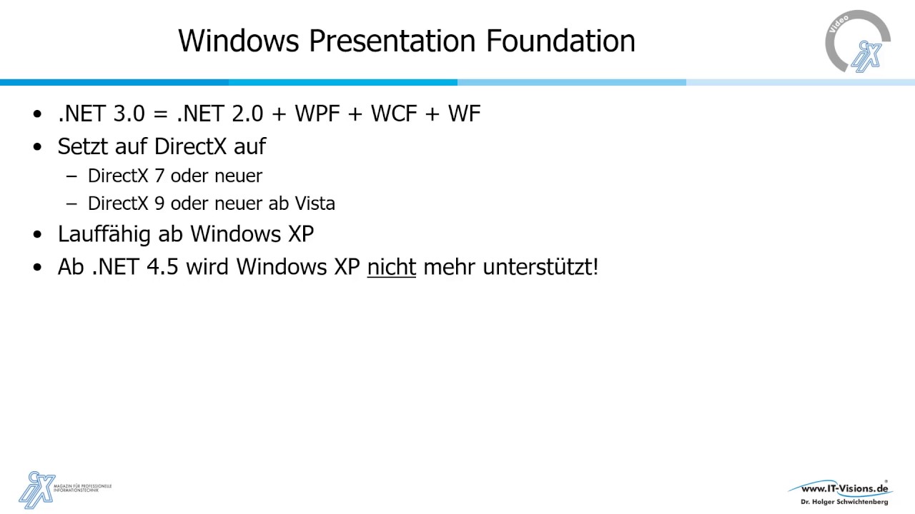 Tutorial Basiswissen Windows Presentation Foundation - Kap1 1 - YouTube