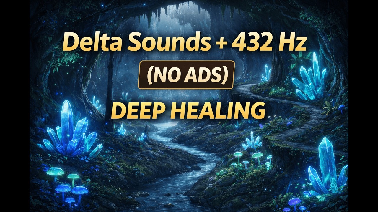 Delta Sounds + 432 Hz (NO ADS) Deep Healing Sleep Music – Brain Reset Frequency