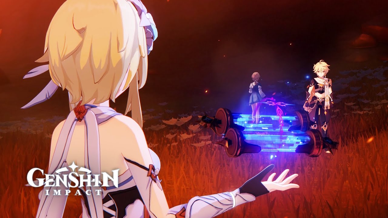 [Genshin Impact 5.7] Direidyth & Aether Meet Lumine Cutscene - YouTube