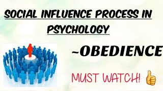 OBEDIENCE IN PSYCHOLOGY| Hindi Lecture| Social Influence Process| Easy Explanation| Mind Review