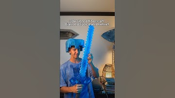 3d printed Diamond Sword and Helmet from minecraft movie 💙 #3dprinting #minecraft #minecraftmovie