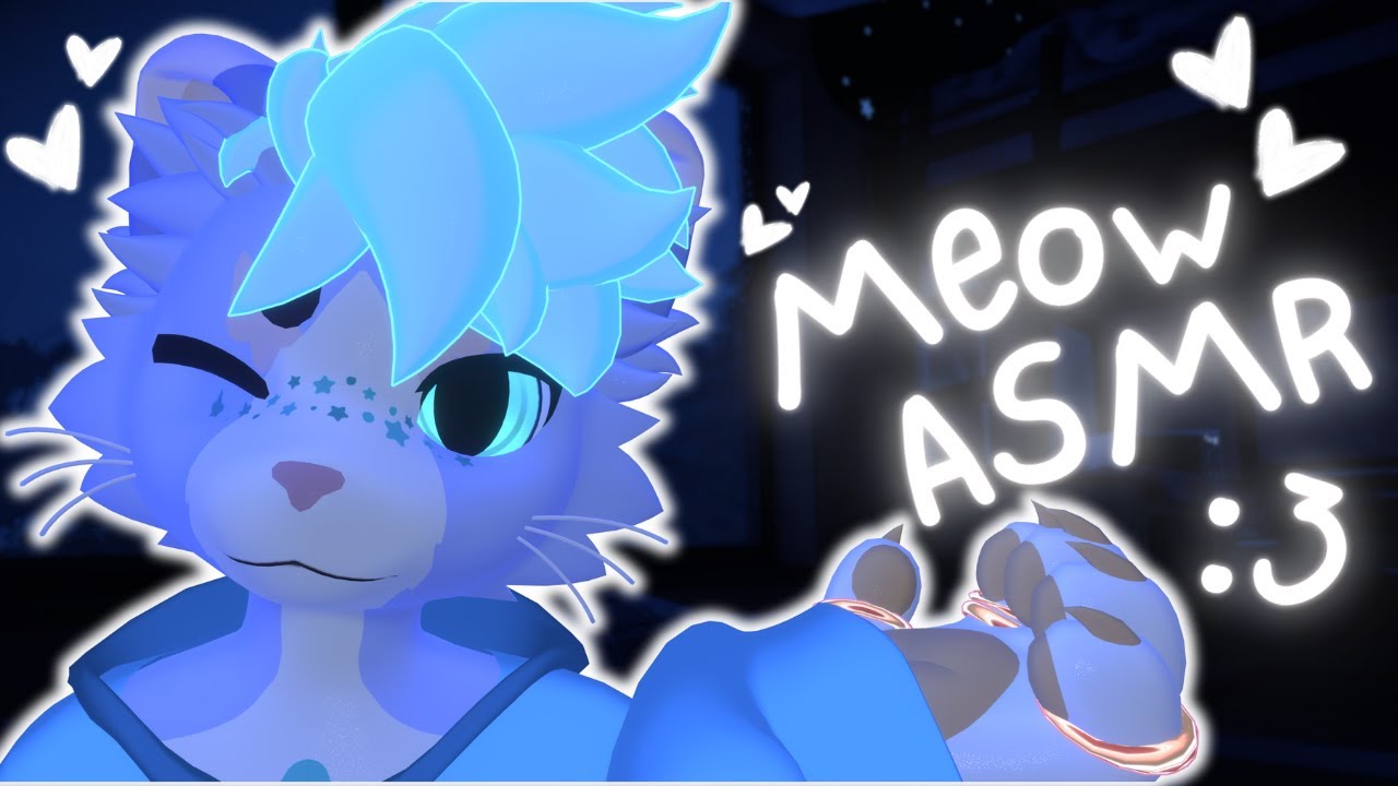 [Furry ASMR] Fluffy Cat gives you tingles with meows :3 [Sleep-aid] [Soft-spoken] [Visual triggers]