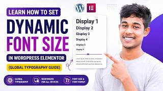 Learn How to Set Dynamic Font Size in WordPress Elementor (Global Typography Guide)