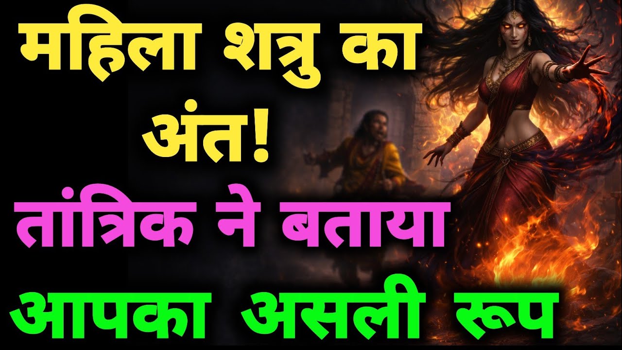 महिला शत्रु का अंत! 😱 तांत्रिक ने खोला आपका असली रूप | Tarot Reading 2026