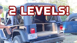 DIY JEEP WRANGLER TJ STORAGE PLATFORM! (pt. 4)