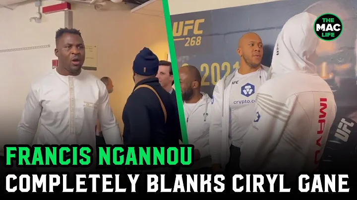Francis Ngannou completely blanks Ciryl Gane at UF...