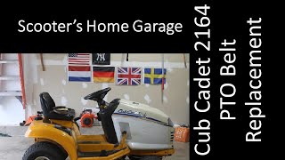 Cub Cadet Series 2000 Model 2164 PTO Belt Replacement