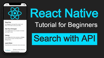 React Native tutorial #60 Search with API