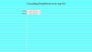 cascading dropdownlist in asp.net Telugu
