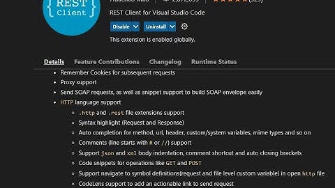 Make REST calls from Visual Studio Code | REST extension for VS Code | REST | Visual Studio Code