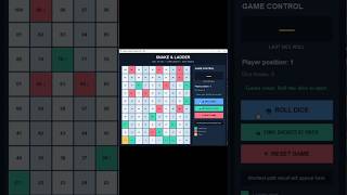 🐍 Snake & Ladder Game in Python 🎲 | Python Project #Shorts