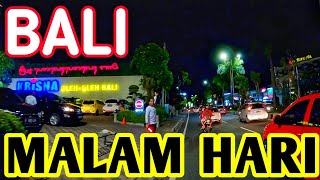 bali malam hari, bypass ngurah rai arah airport ngurah rai bali