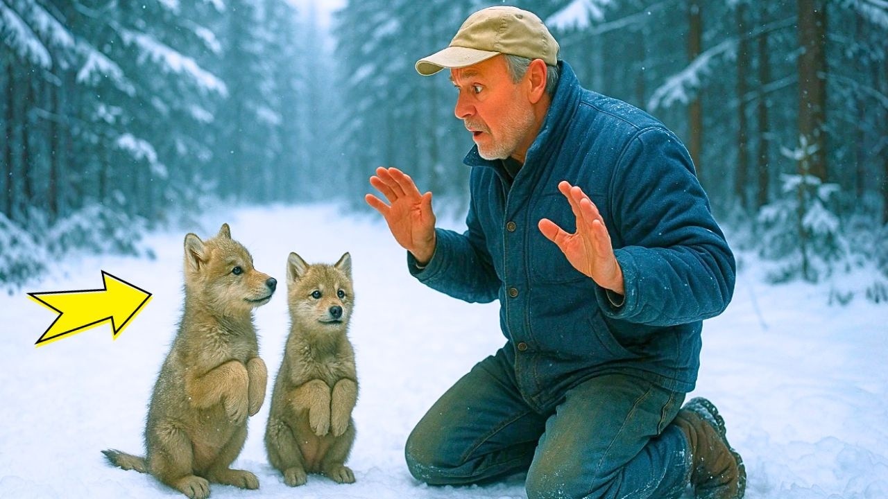 DOI PUI DE LUP AU CERUT AJUTOR UNUI VÂNĂTOR… IAR CEEA CE A DESCOPERIT A FRÂNT INIMILE TUTUROR!