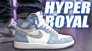 Whats The Hype ? Air Jordan 1 Hyper Royal Review And On Foot In 4K